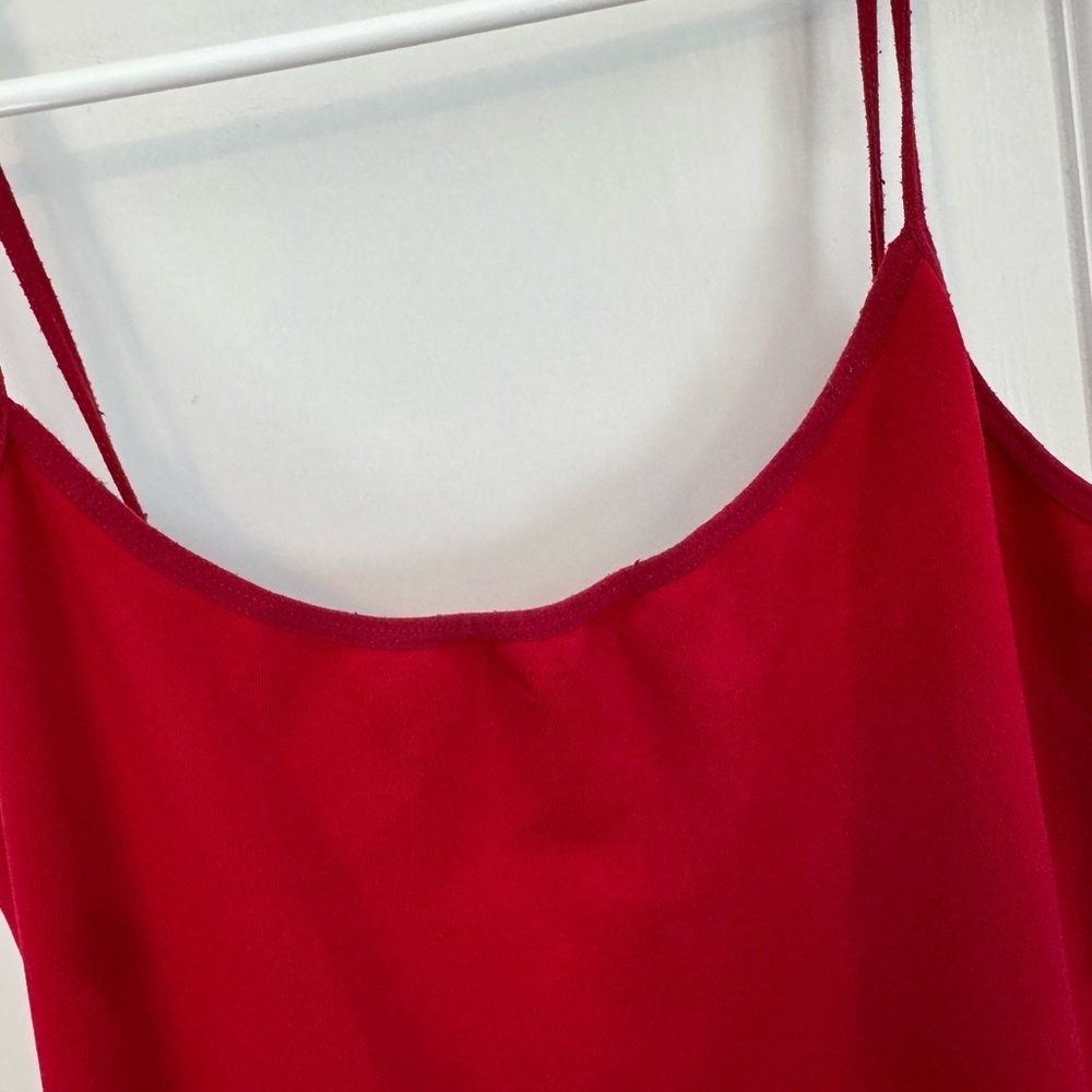 Simple Red tank top, quality material not flimsy. Perfect for layering or alone! - Picture 6 of 6